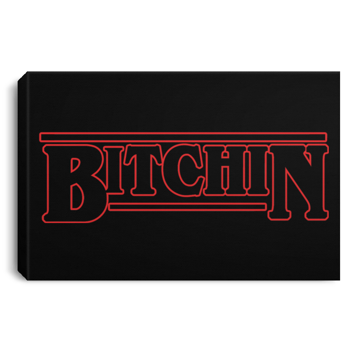 Housewares Black / 12" x 8" Bitchin Premium Landscape Canvas