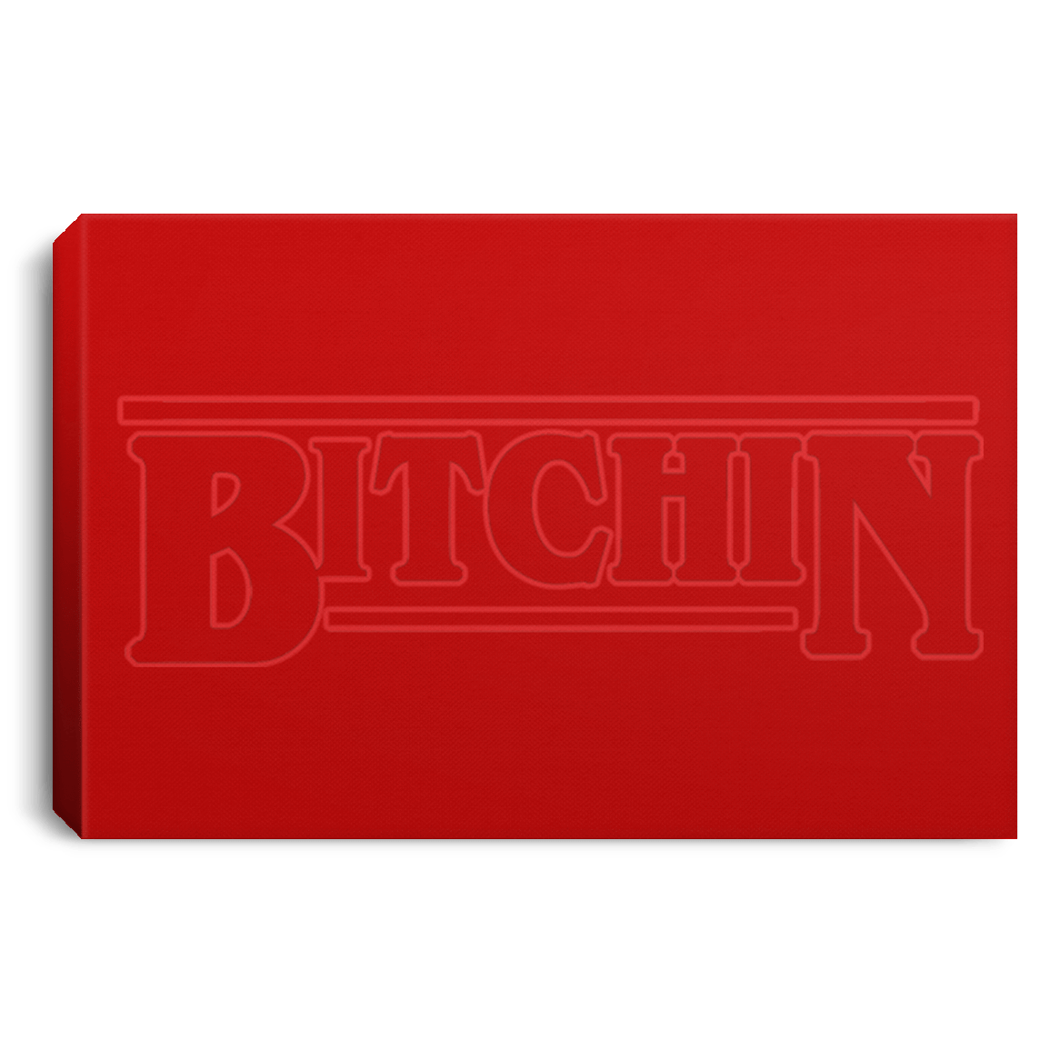 Housewares Red / 12" x 8" Bitchin Premium Landscape Canvas