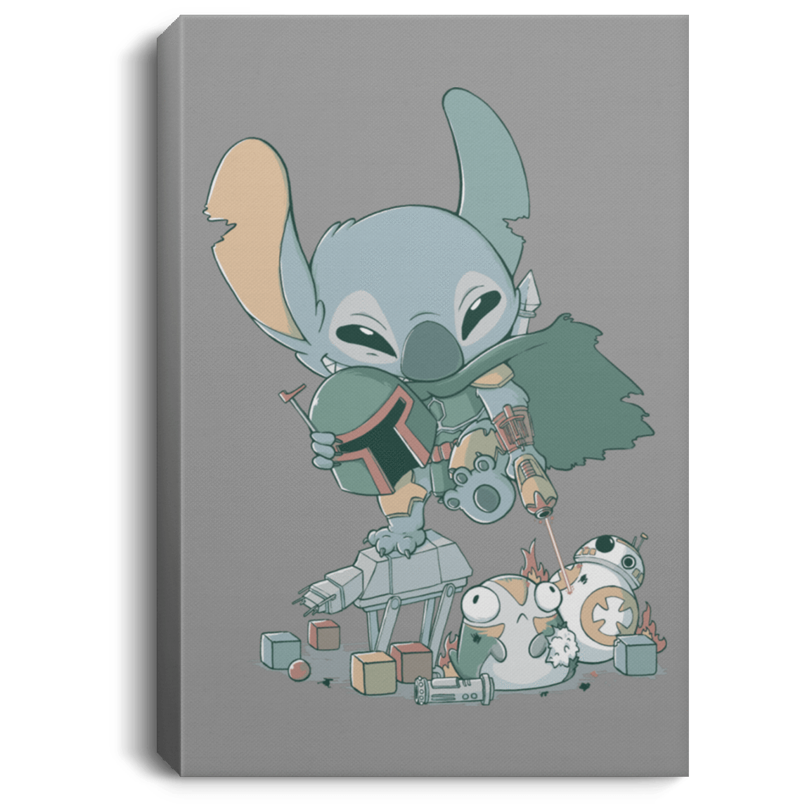 Housewares Gray / 8" x 12" Boba Stitch Premium Portrait Canvas
