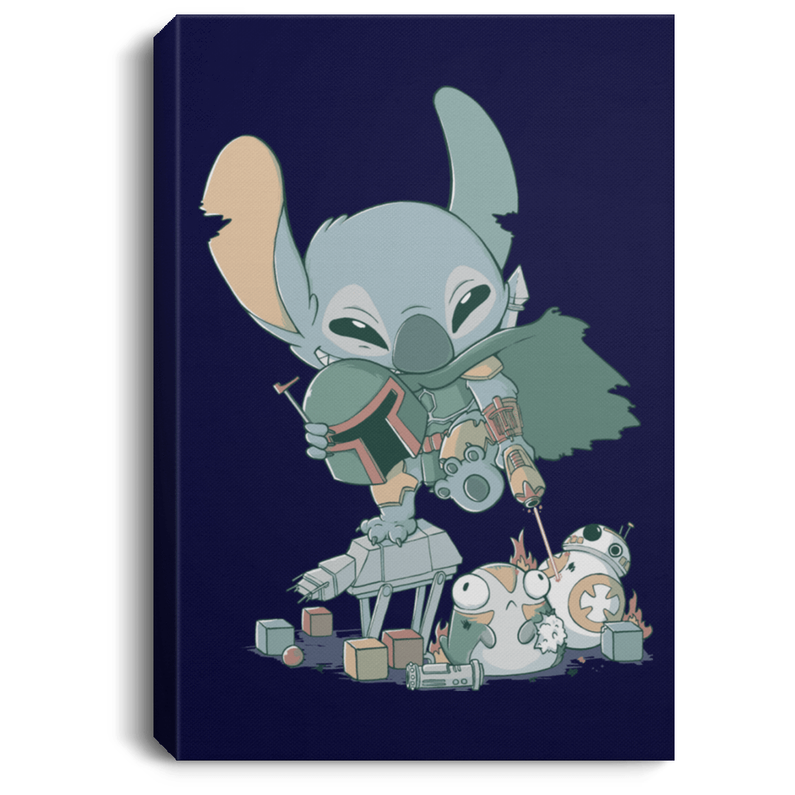 Housewares Navy / 8" x 12" Boba Stitch Premium Portrait Canvas