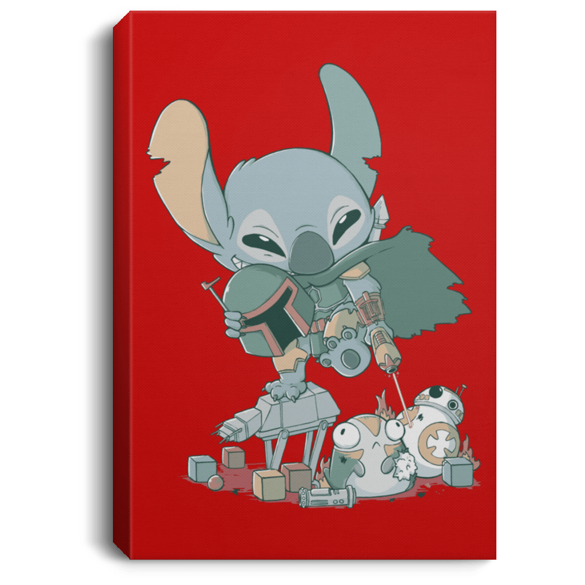 Housewares Red / 8" x 12" Boba Stitch Premium Portrait Canvas