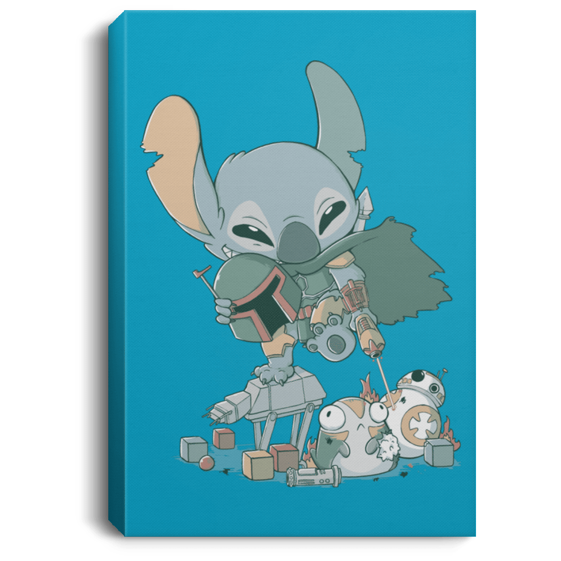 Housewares Turquoise / 8" x 12" Boba Stitch Premium Portrait Canvas