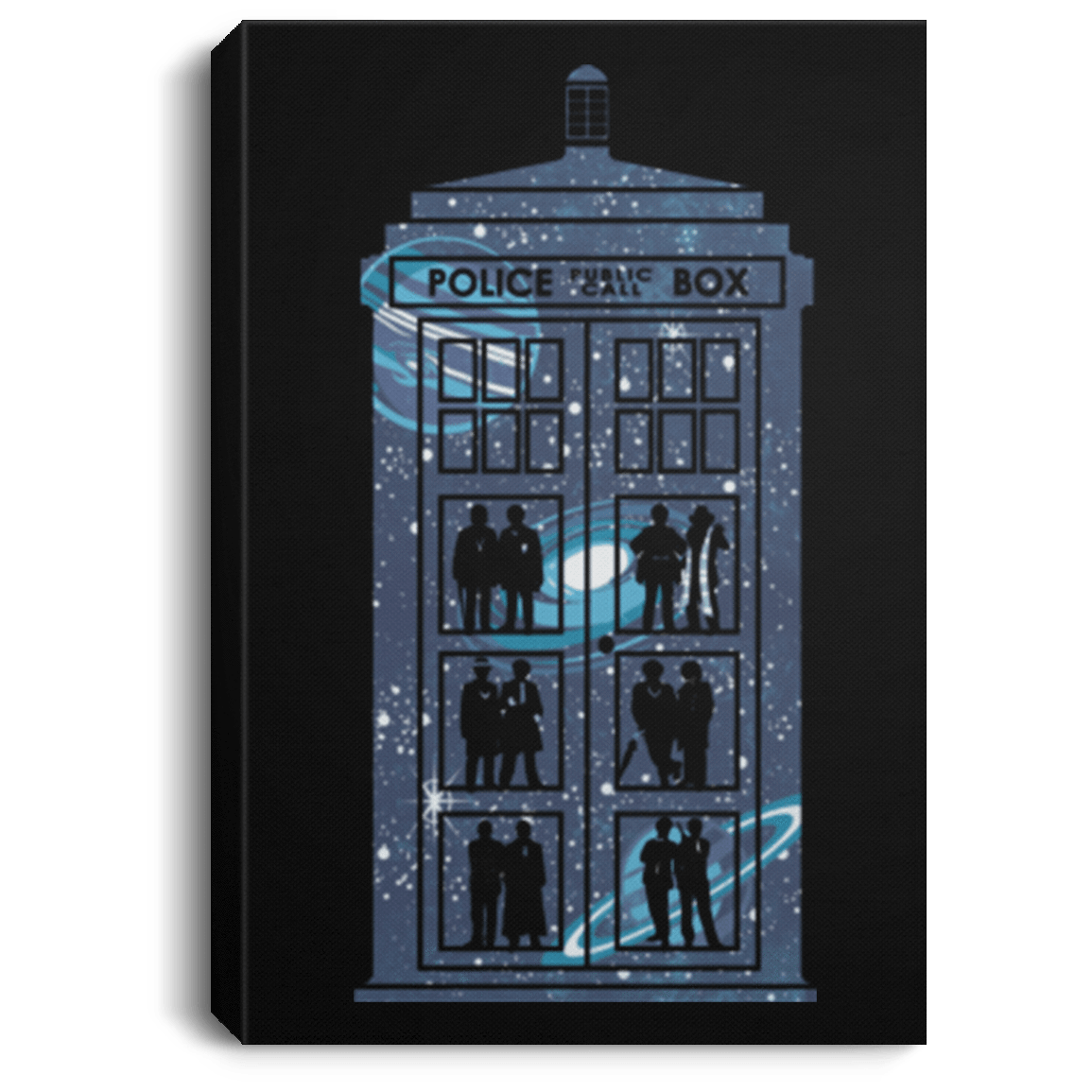 Housewares Black / 8" x 12" Box of Time and Space Premium Portrait Canvas