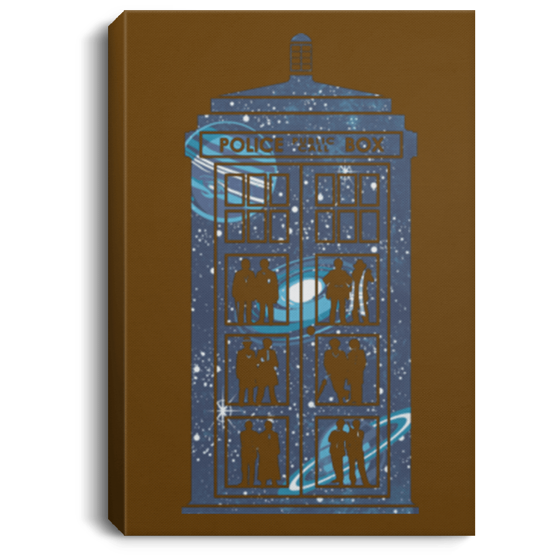 Housewares Brown / 8" x 12" Box of Time and Space Premium Portrait Canvas