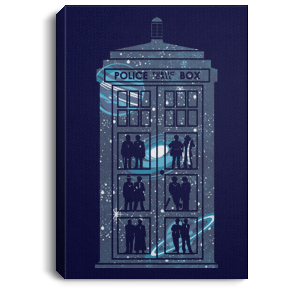 Housewares Navy / 8" x 12" Box of Time and Space Premium Portrait Canvas