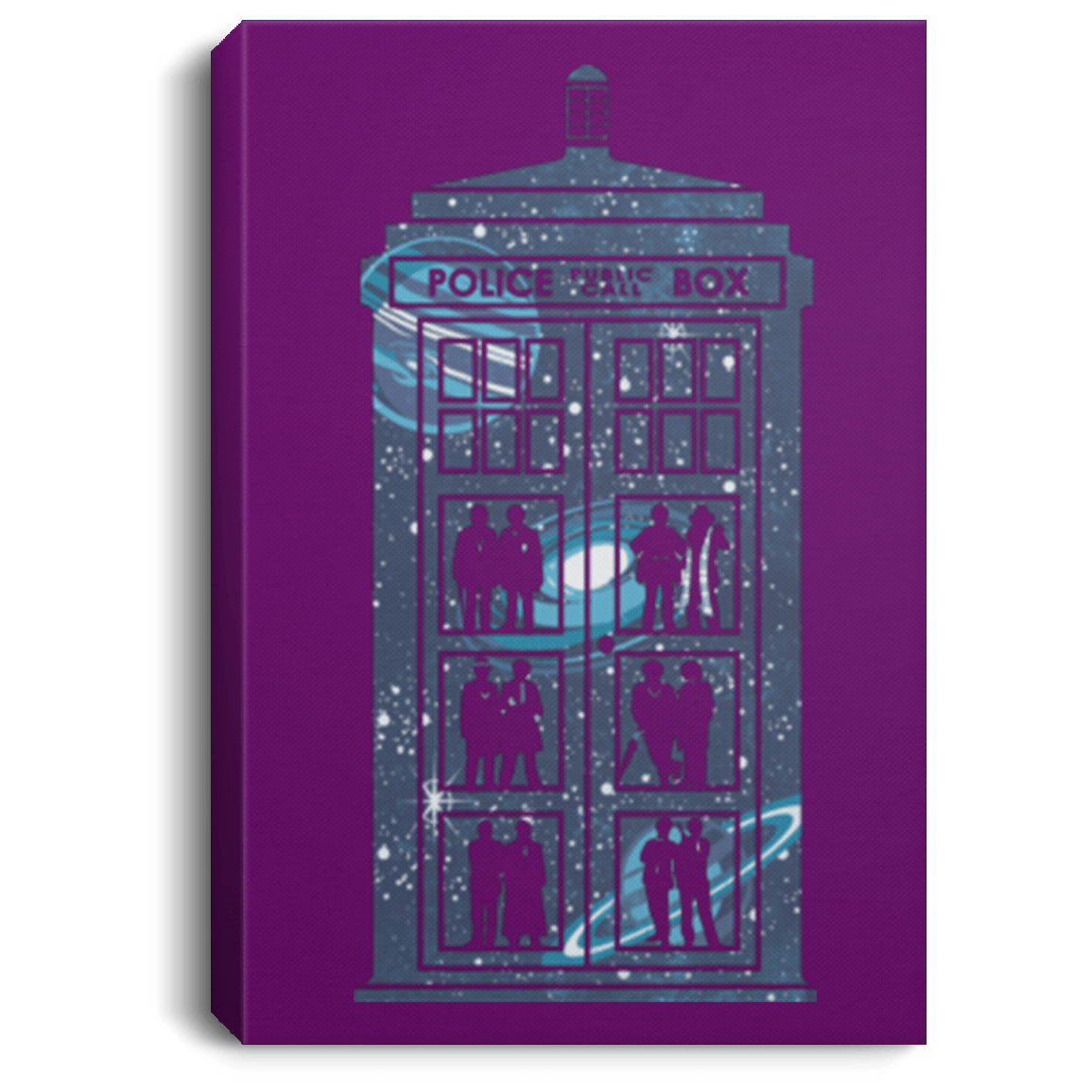 Housewares Purple / 8" x 12" Box of Time and Space Premium Portrait Canvas