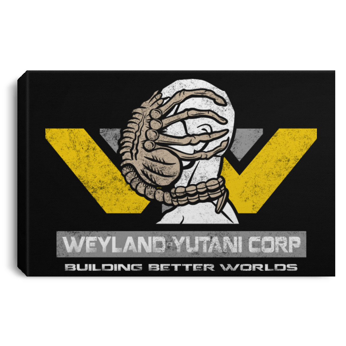 Housewares Black / 12" x 8" Building Better Worlds Premium Landscape Canvas