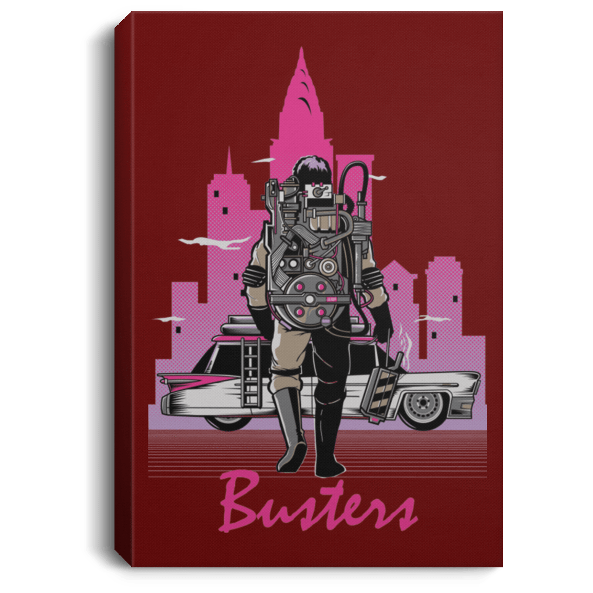 Housewares Maroon / 8" x 12" BUSTERS DRIVE Premium Portrait Canvas