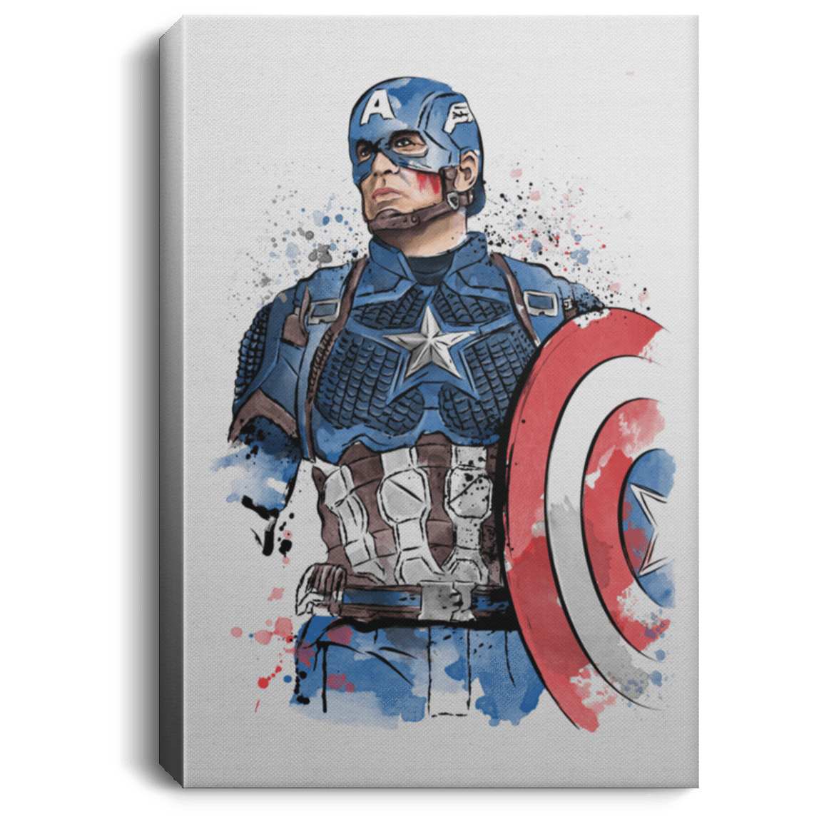 Housewares White / 8" x 12" Captain Watercolor Premium Portrait Canvas