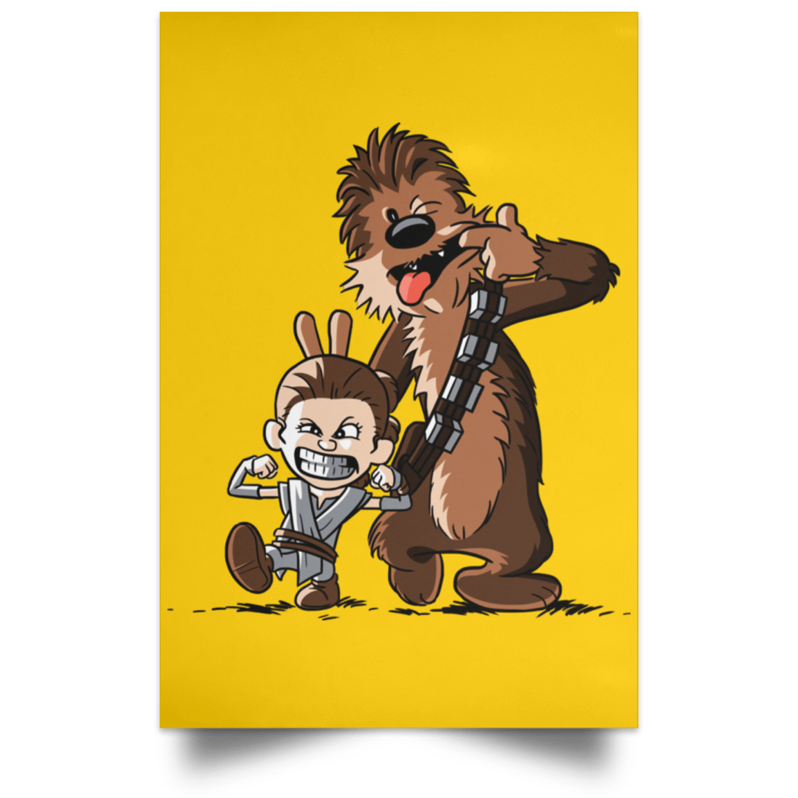 Housewares Athletic Gold / 12" x 18" Cartoon Rey Portrait Poster