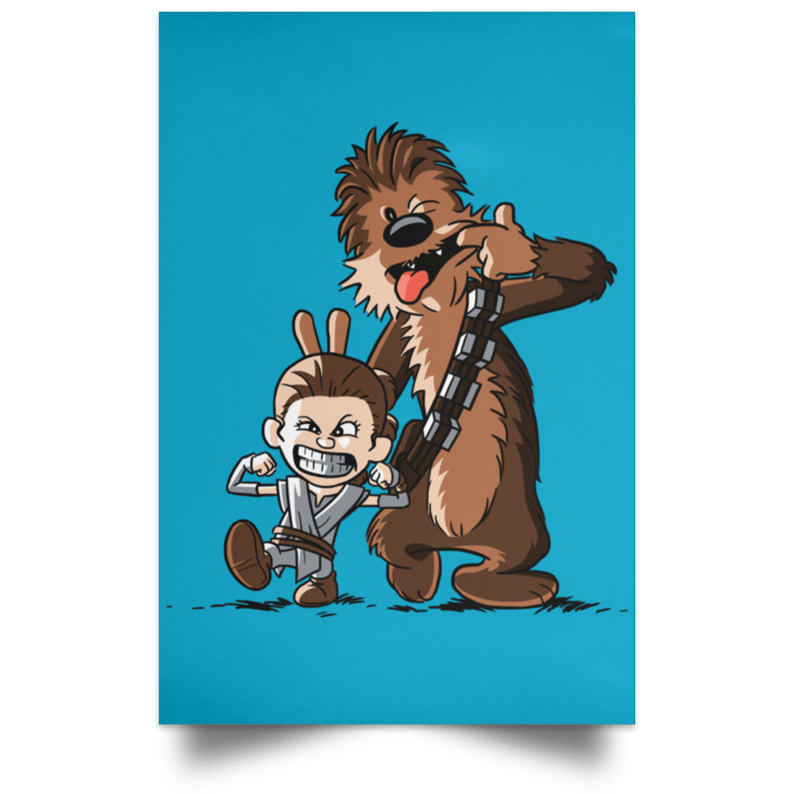 Housewares Turquoise / 12" x 18" Cartoon Rey Portrait Poster