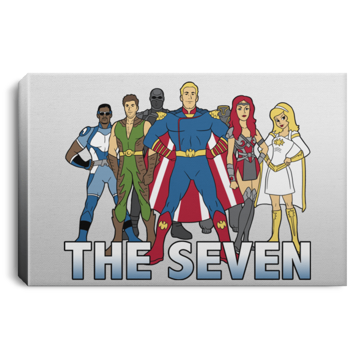 Housewares White / 12" x 8" Cartoon Seven Premium Landscape Canvas