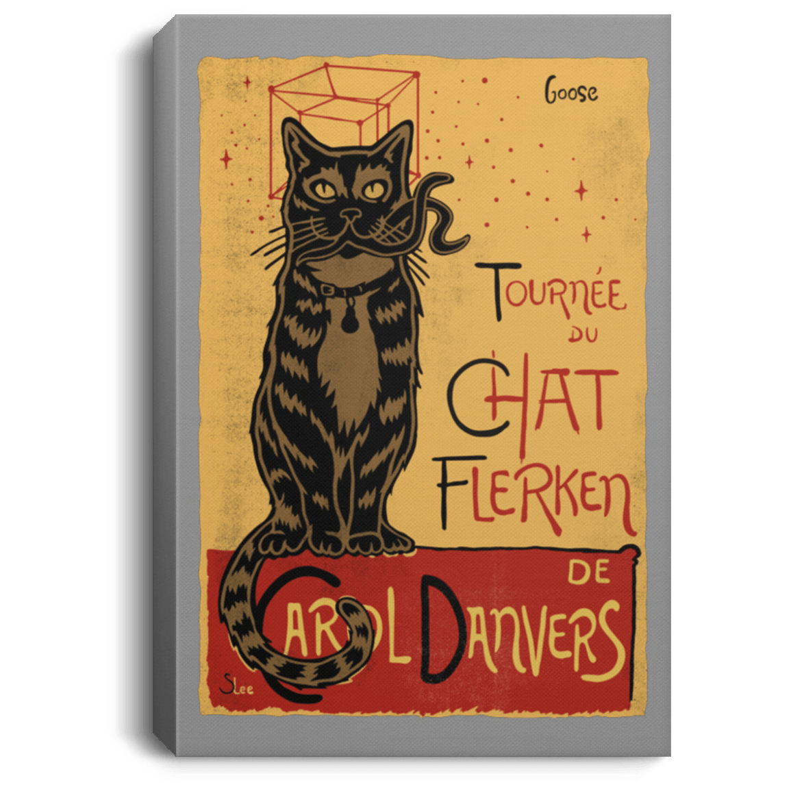 Housewares Gray / 8" x 12" Chat Flerken Premium Portrait Canvas