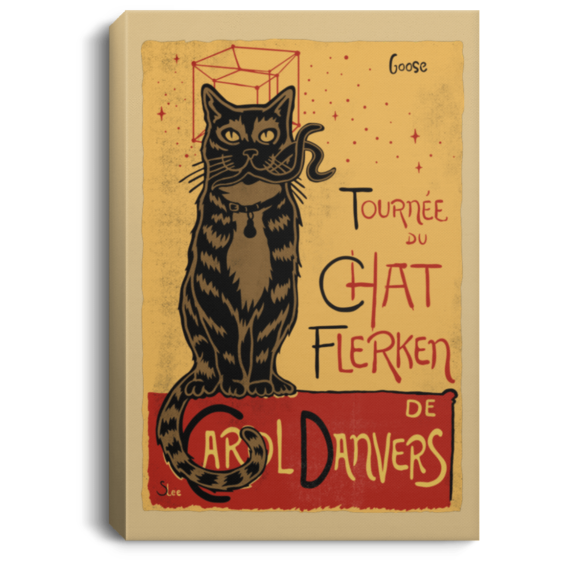Housewares Tan / 8" x 12" Chat Flerken Premium Portrait Canvas