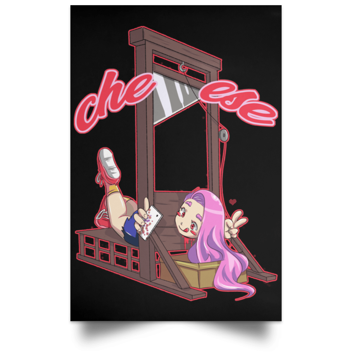 Housewares Black / 12" x 18" Cheese Portrait Poster