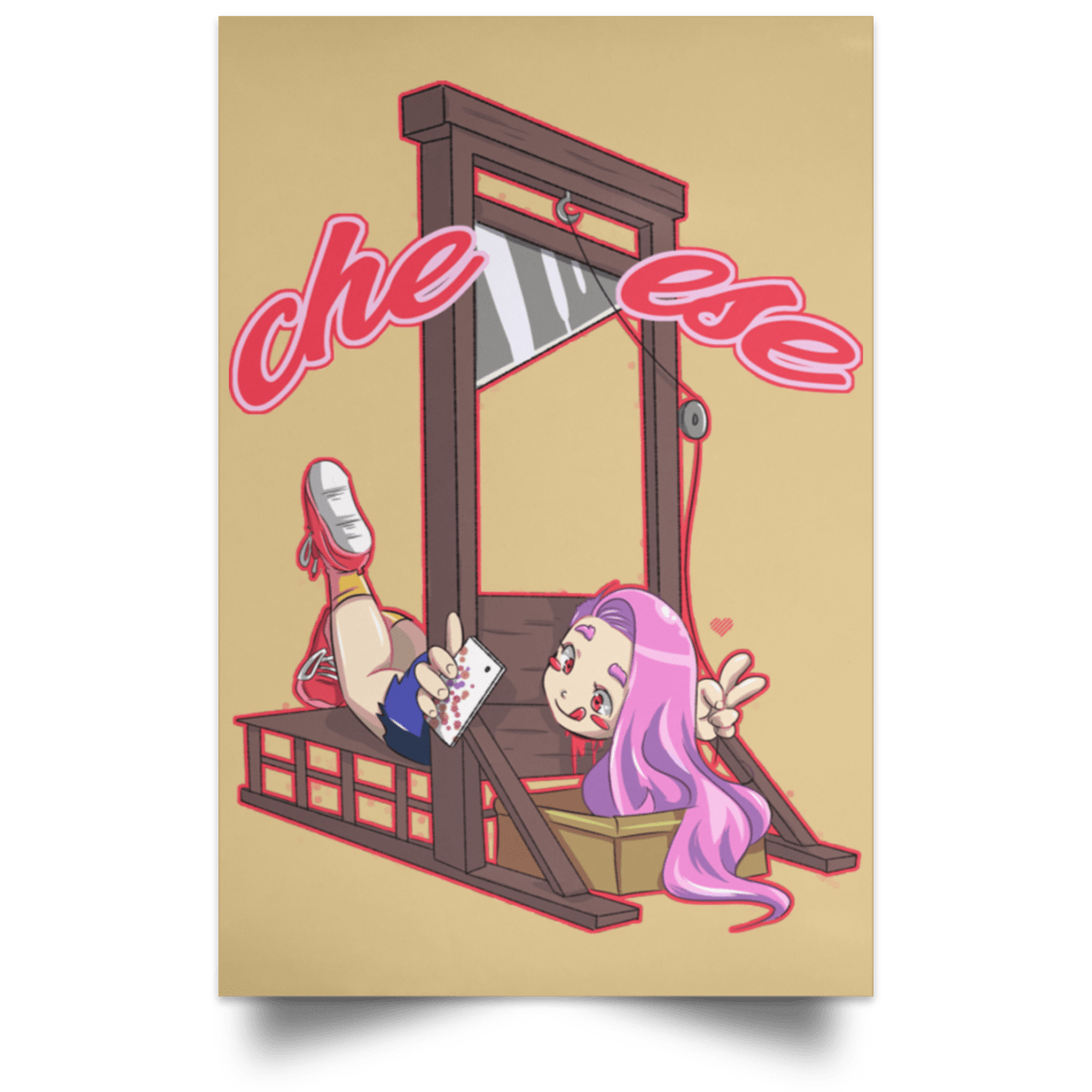 Cheese Portrait Poster