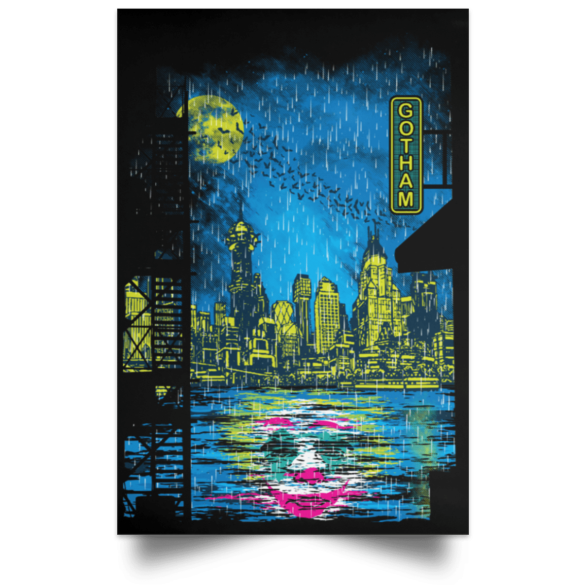 Housewares Black / 12" x 18" City Of Madness Portrait Poster