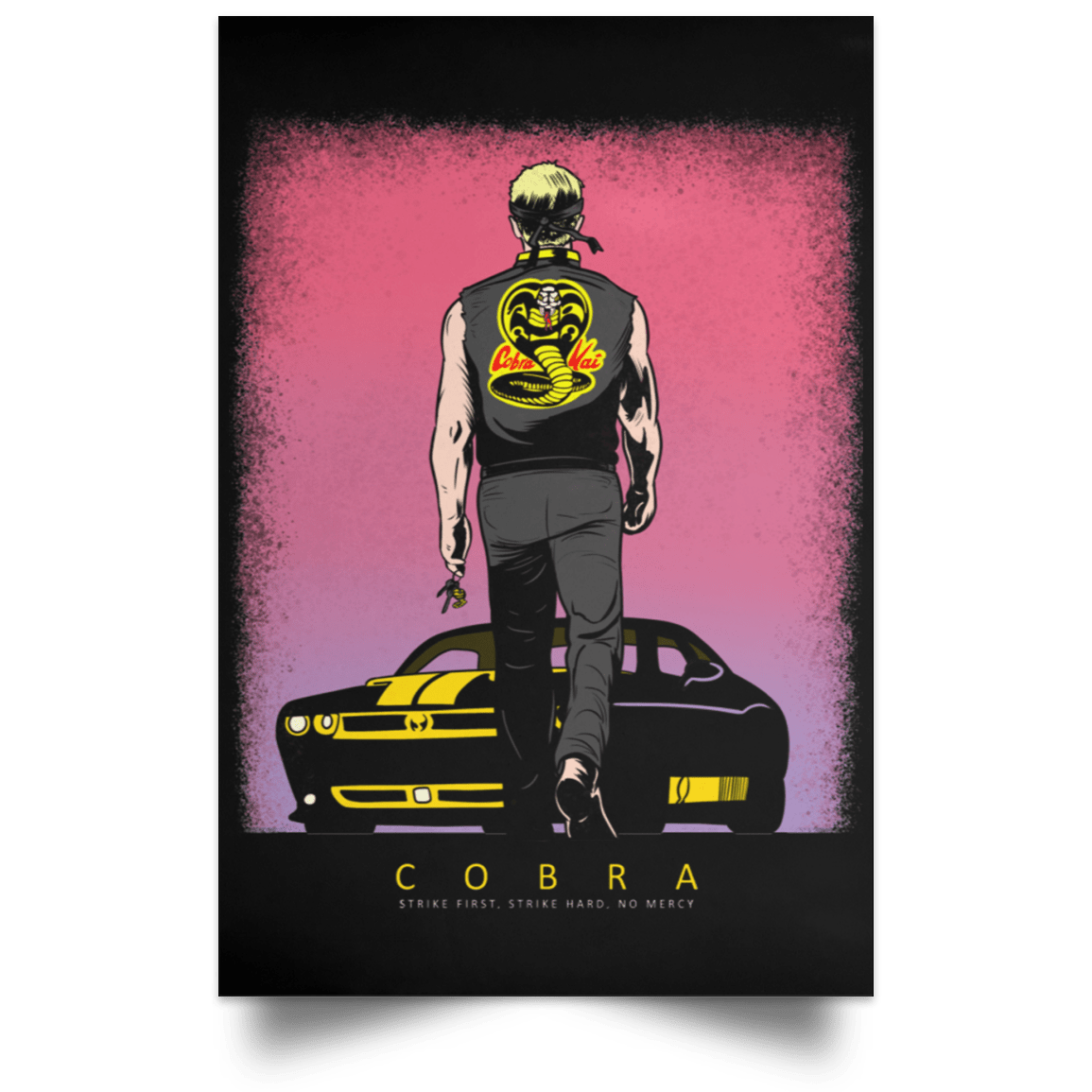 Housewares Black / 12" x 18" COBRA Portrait Poster