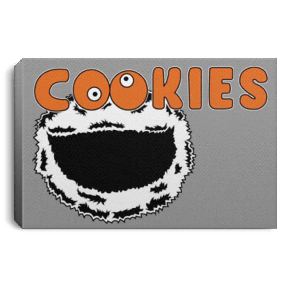 Housewares Gray / 12" x 8" Cookies! Premium Landscape Canvas