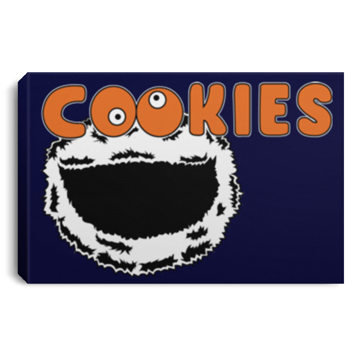 Housewares Navy / 12" x 8" Cookies! Premium Landscape Canvas