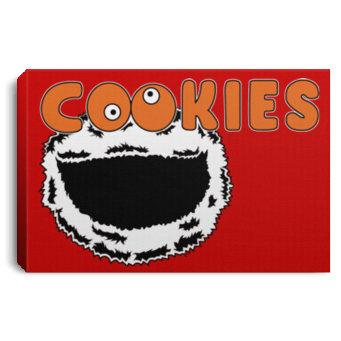 Housewares Red / 12" x 8" Cookies! Premium Landscape Canvas