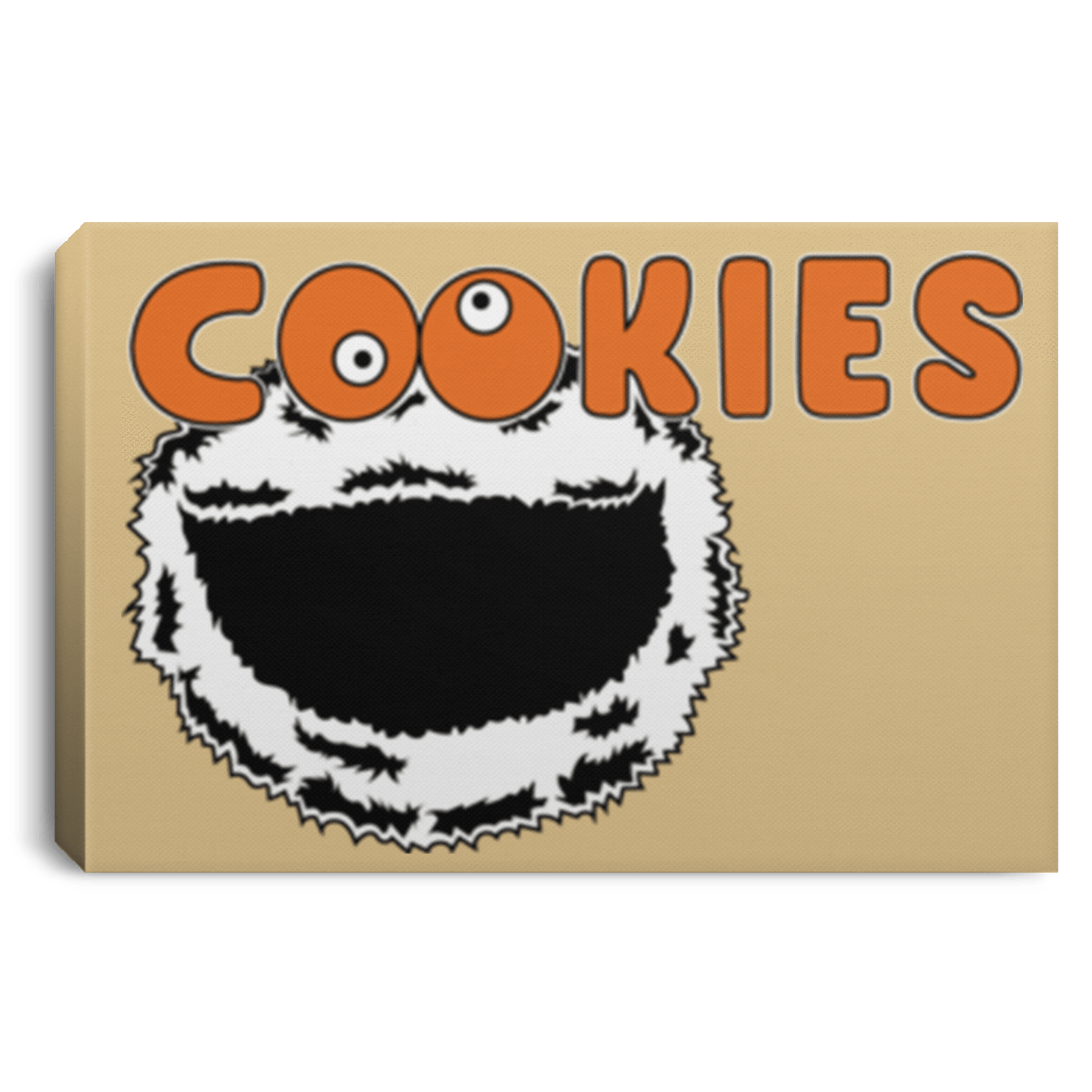 Housewares Tan / 12" x 8" Cookies! Premium Landscape Canvas