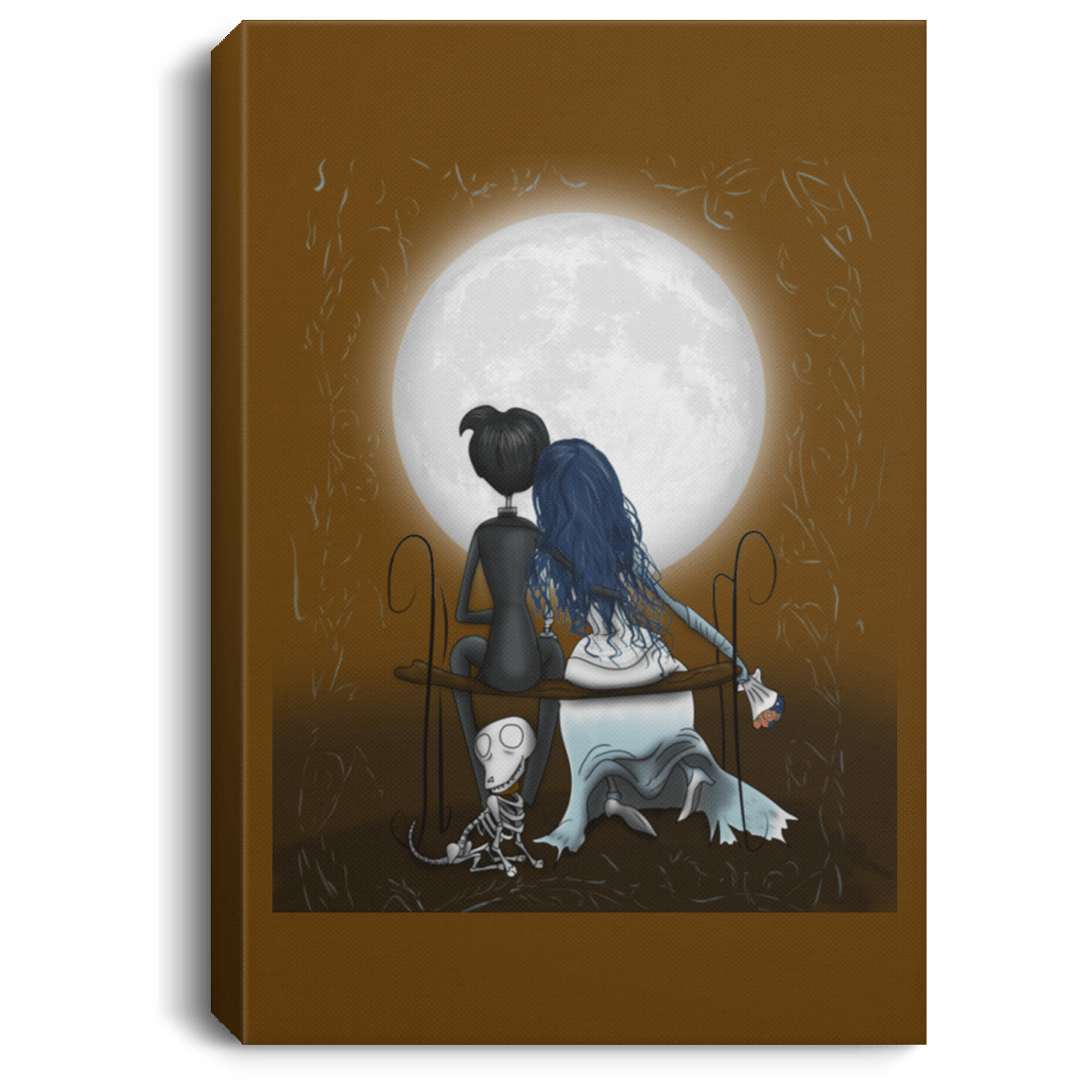 Housewares Brown / 8" x 12" Corpse Bride Love Premium Portrait Canvas