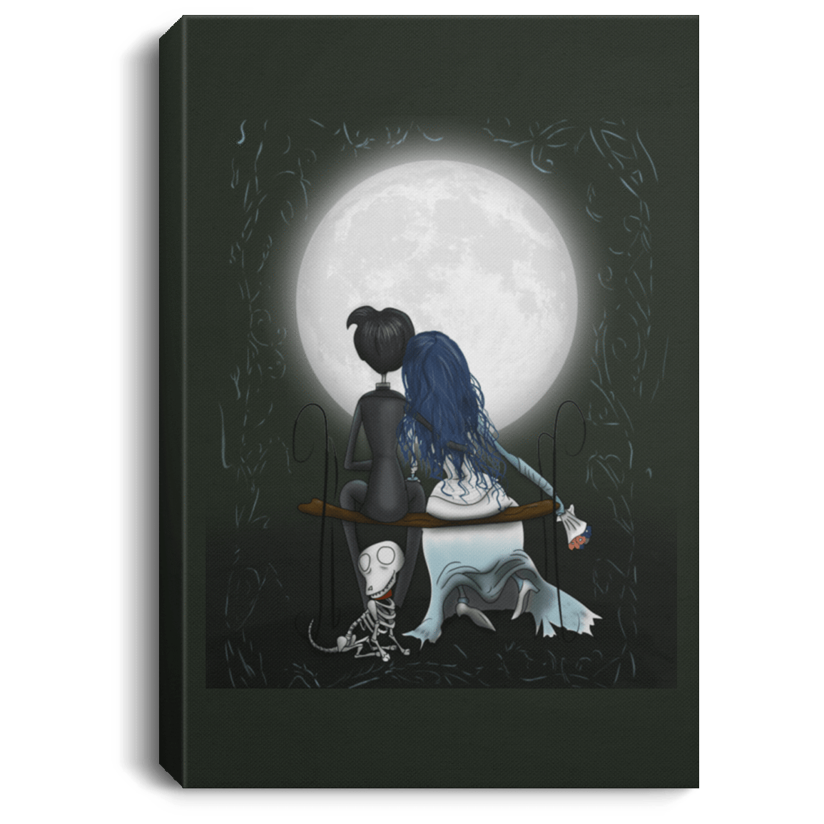 Housewares Forest / 8" x 12" Corpse Bride Love Premium Portrait Canvas