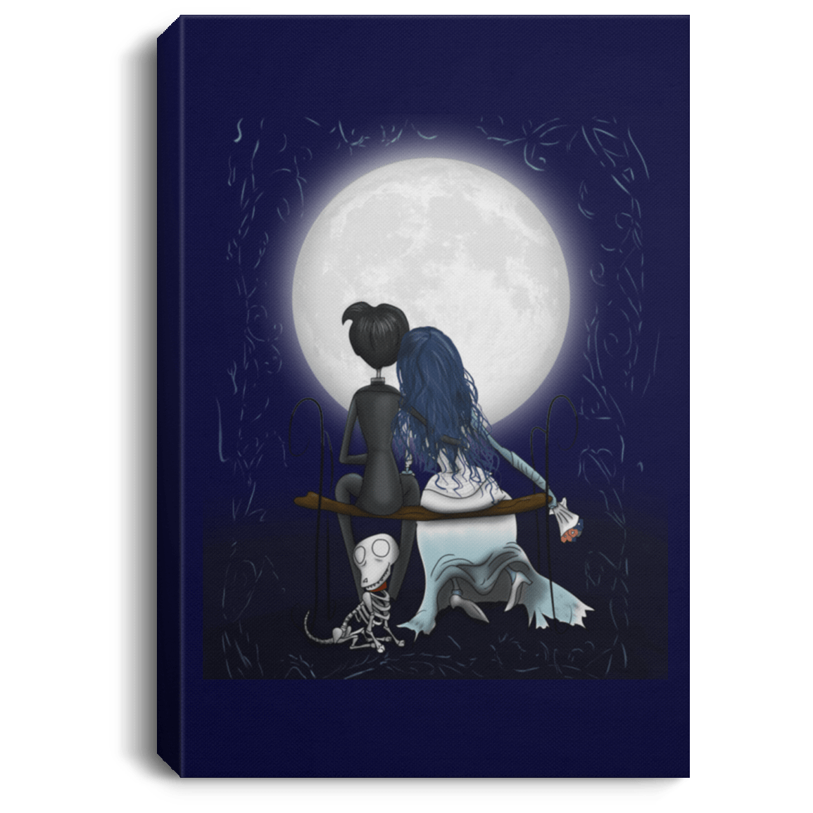 Housewares Navy / 8" x 12" Corpse Bride Love Premium Portrait Canvas