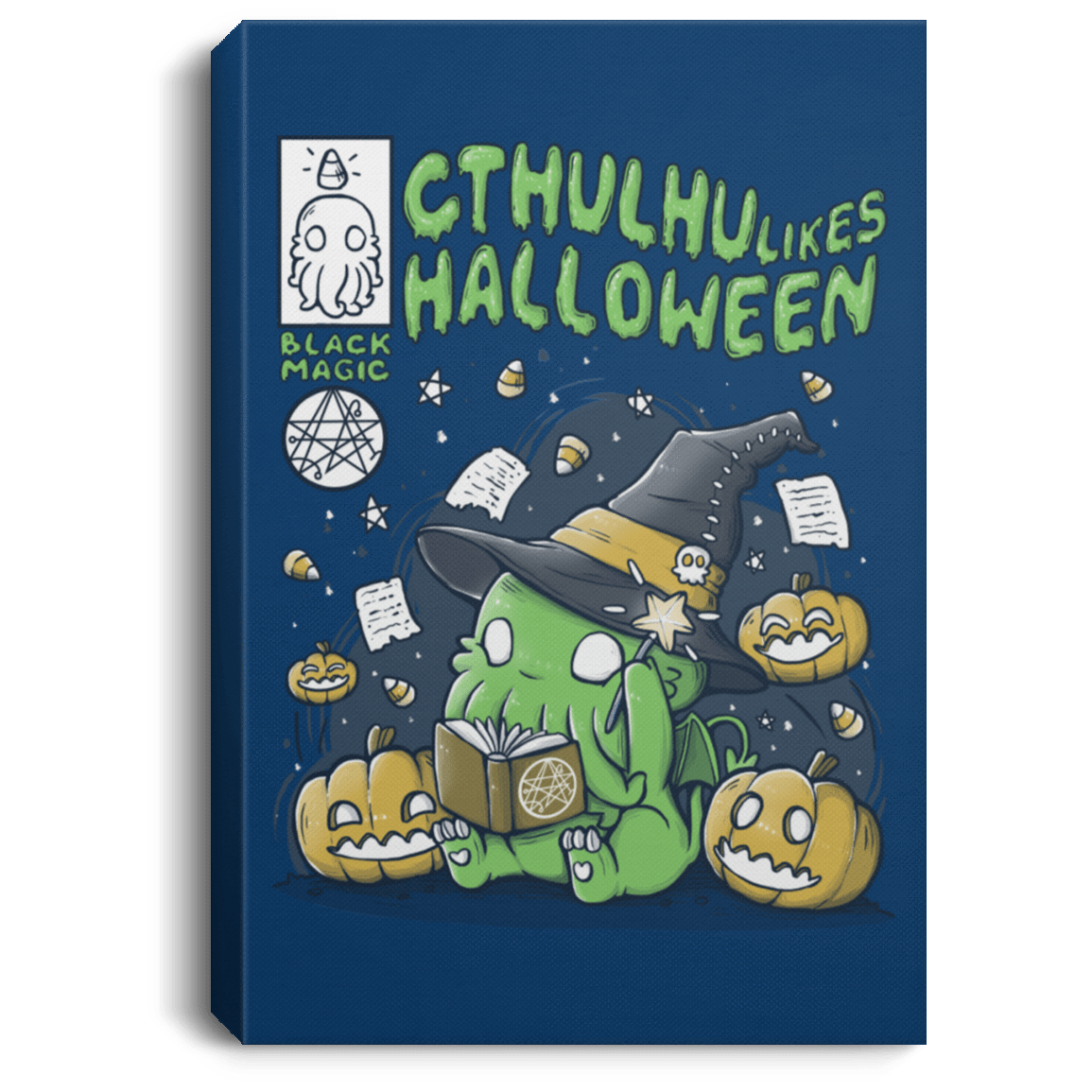 Housewares Royal / 8" x 12" Cthulhu Likes Halloween Premium Portrait Canvas