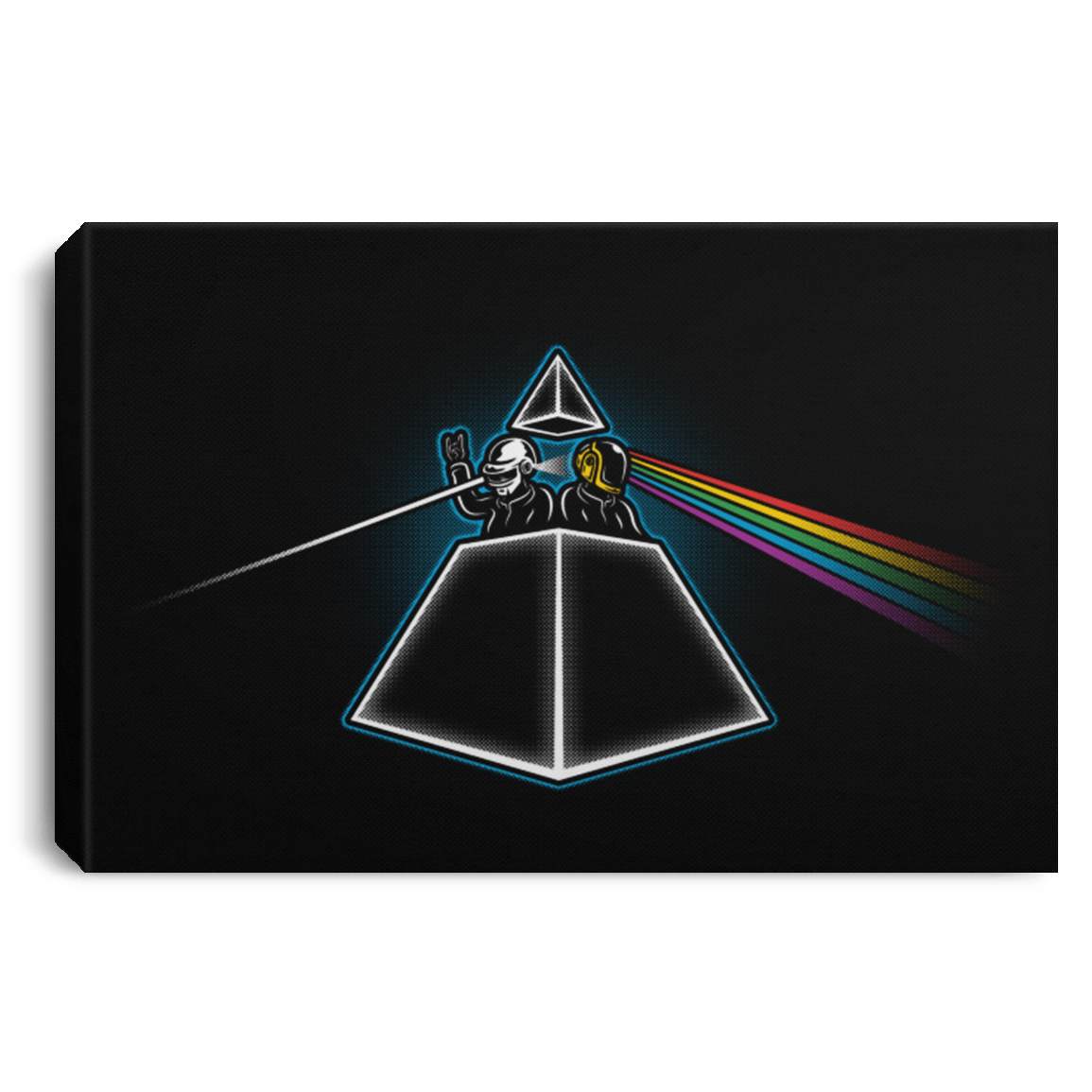 Housewares Black / 12" x 8" DAFTSIDE OF THE MOON Premium Landscape Canvas