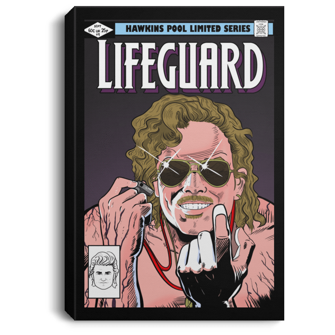 Housewares Black / 8" x 12" Dark Lifeguard Premium Portrait Canvas