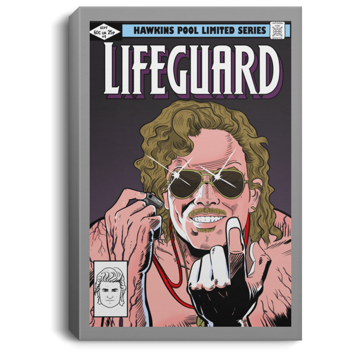 Housewares Gray / 8" x 12" Dark Lifeguard Premium Portrait Canvas