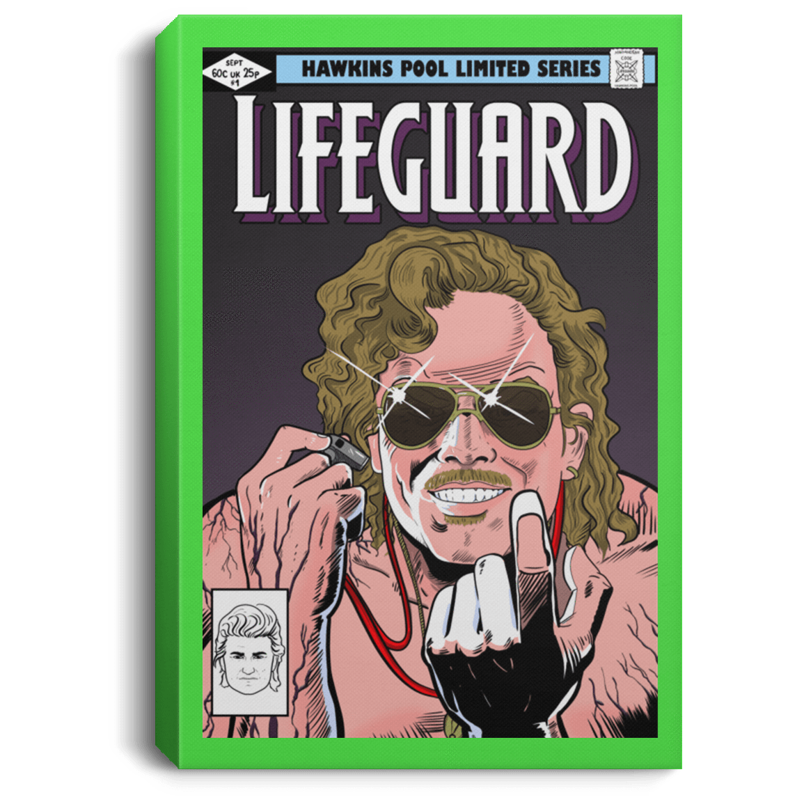 Housewares Kelly / 8" x 12" Dark Lifeguard Premium Portrait Canvas