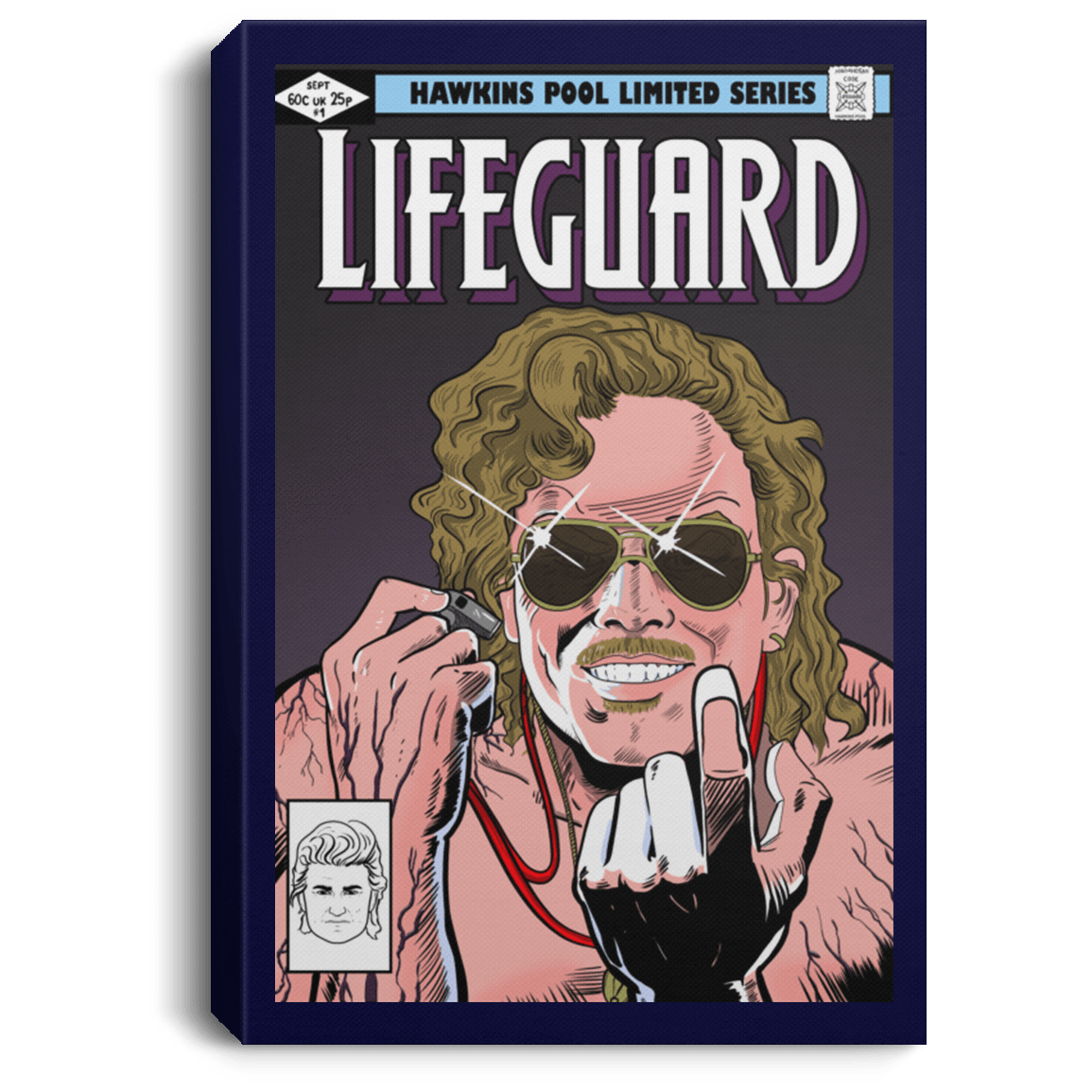 Housewares Navy / 8" x 12" Dark Lifeguard Premium Portrait Canvas