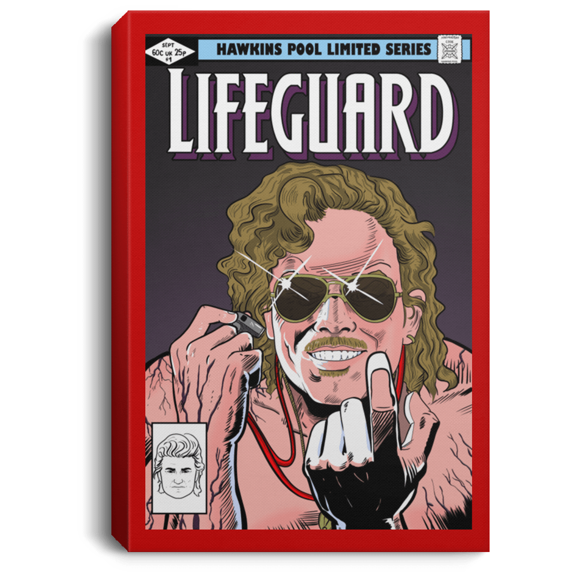 Housewares Red / 8" x 12" Dark Lifeguard Premium Portrait Canvas