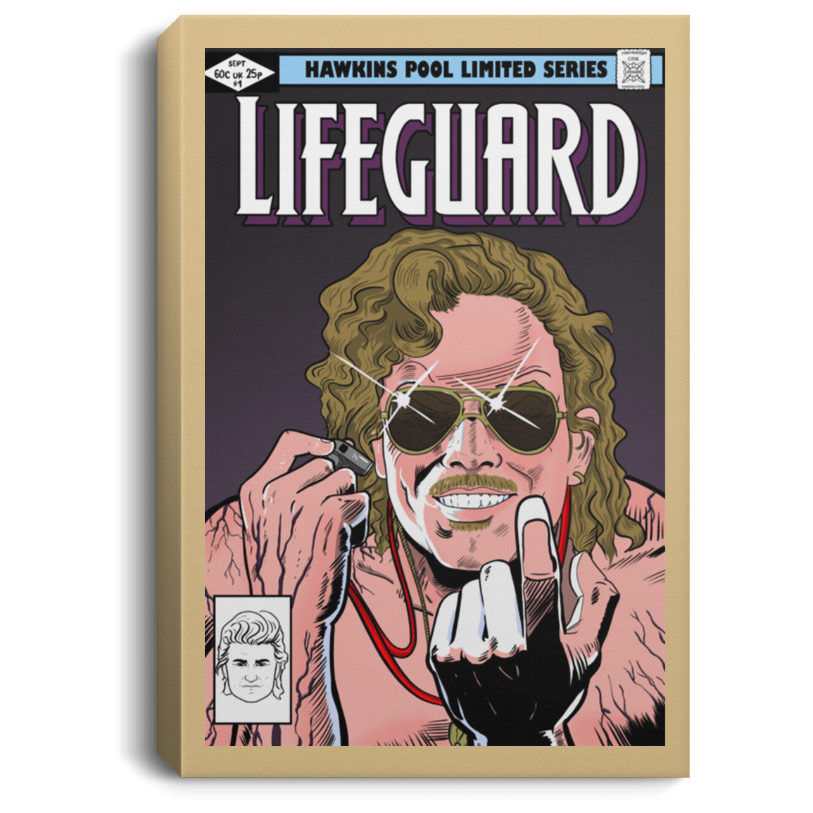 Housewares Tan / 8" x 12" Dark Lifeguard Premium Portrait Canvas