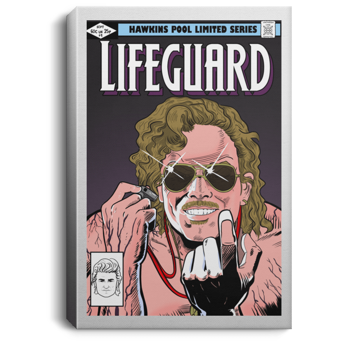 Housewares White / 8" x 12" Dark Lifeguard Premium Portrait Canvas