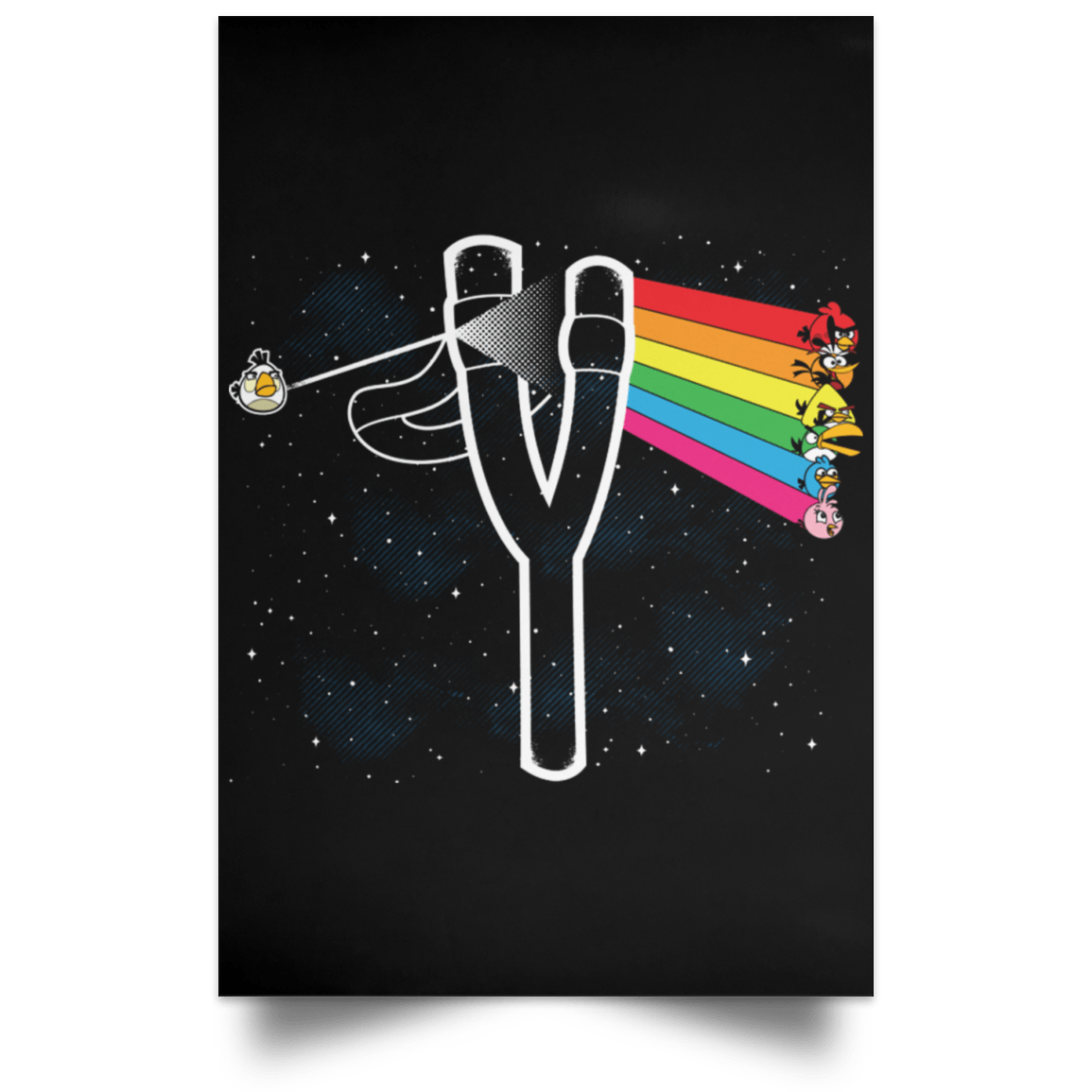 Housewares Black / 12" x 18" Dark Side Of The Birds Portrait Poster