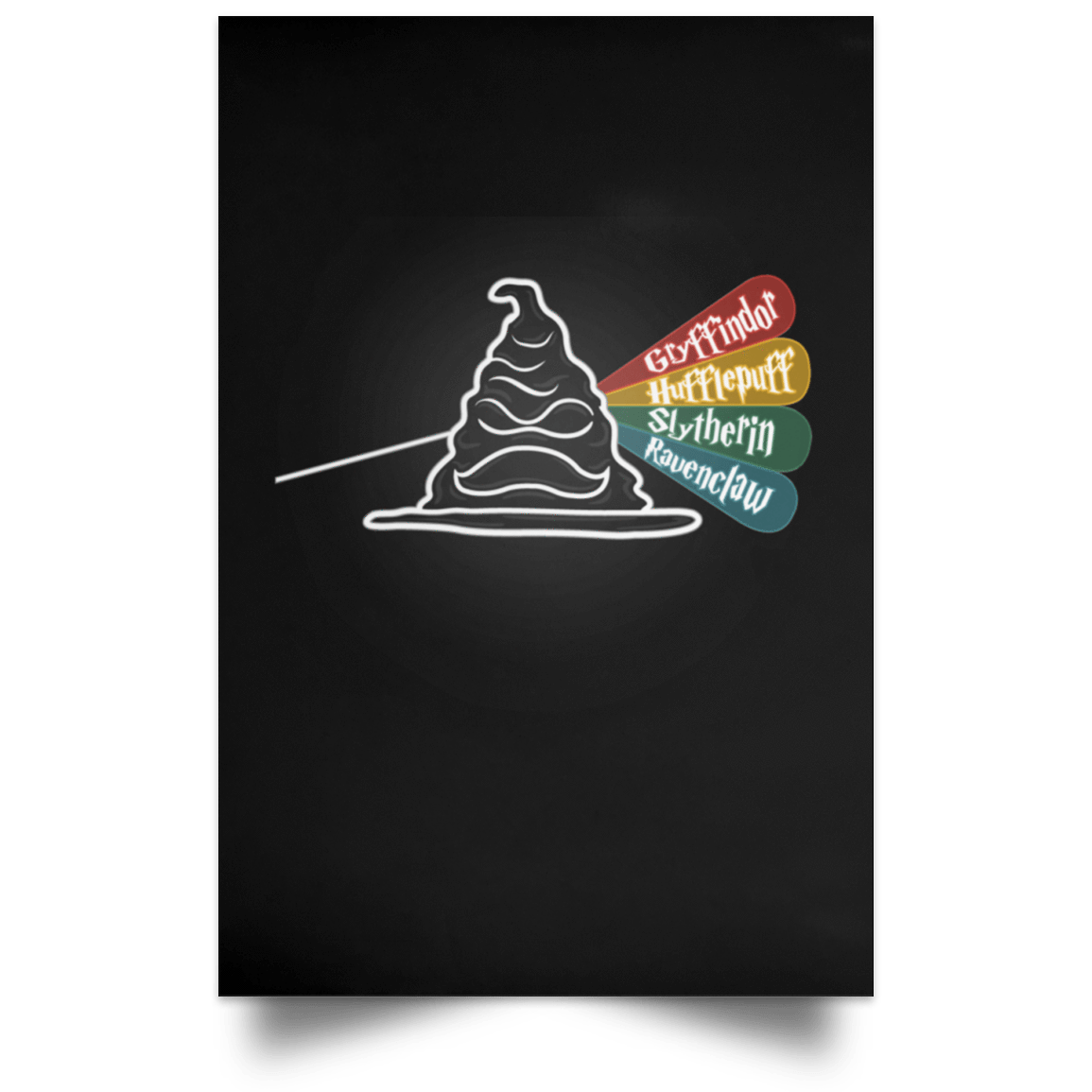 Housewares Black / 12" x 18" Dark Side of the Hat Portrait Poster