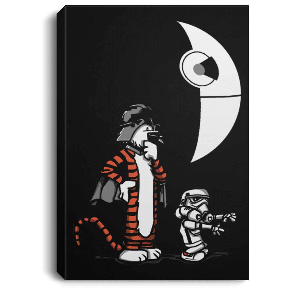 Housewares Black / 8" x 12" Darth Hobbes & Calvin Trooper Premium Portrait Canvas