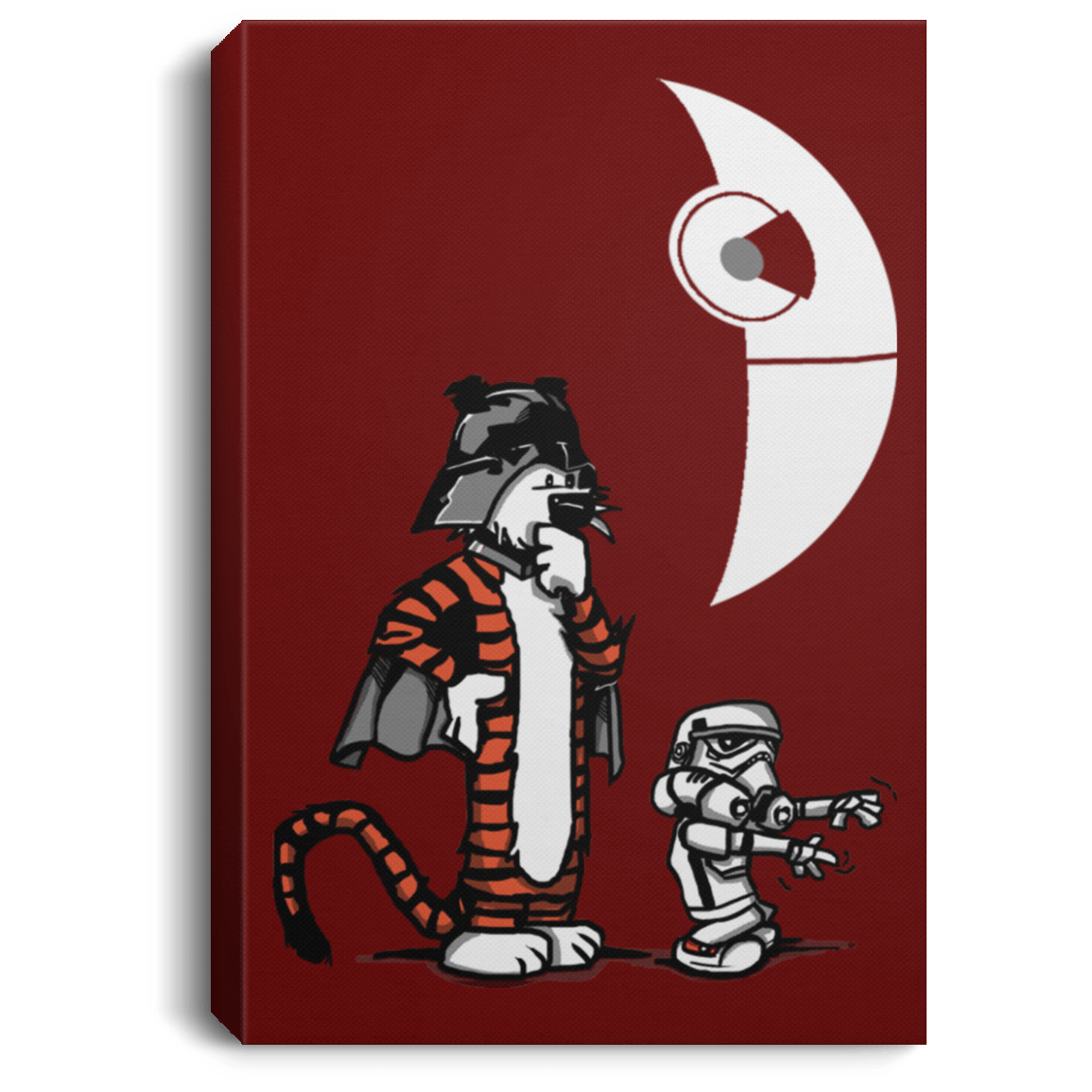Housewares Maroon / 8" x 12" Darth Hobbes & Calvin Trooper Premium Portrait Canvas