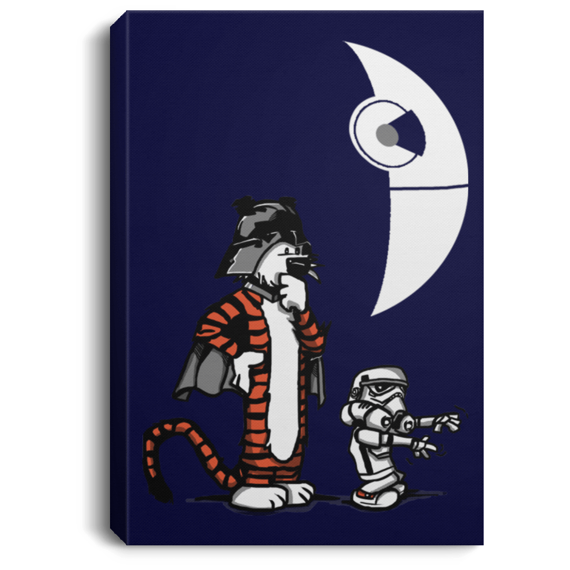 Housewares Navy / 8" x 12" Darth Hobbes & Calvin Trooper Premium Portrait Canvas