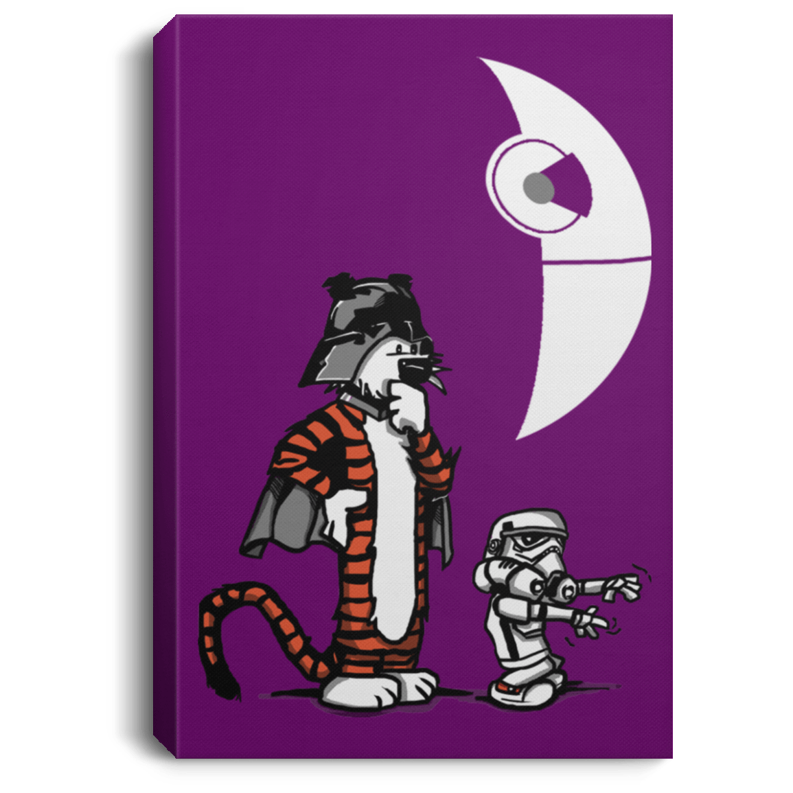 Housewares Purple / 8" x 12" Darth Hobbes & Calvin Trooper Premium Portrait Canvas