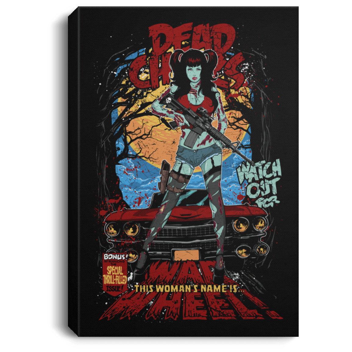 Housewares Black / 8" x 12" Dead Chicks Premium Portrait Canvas