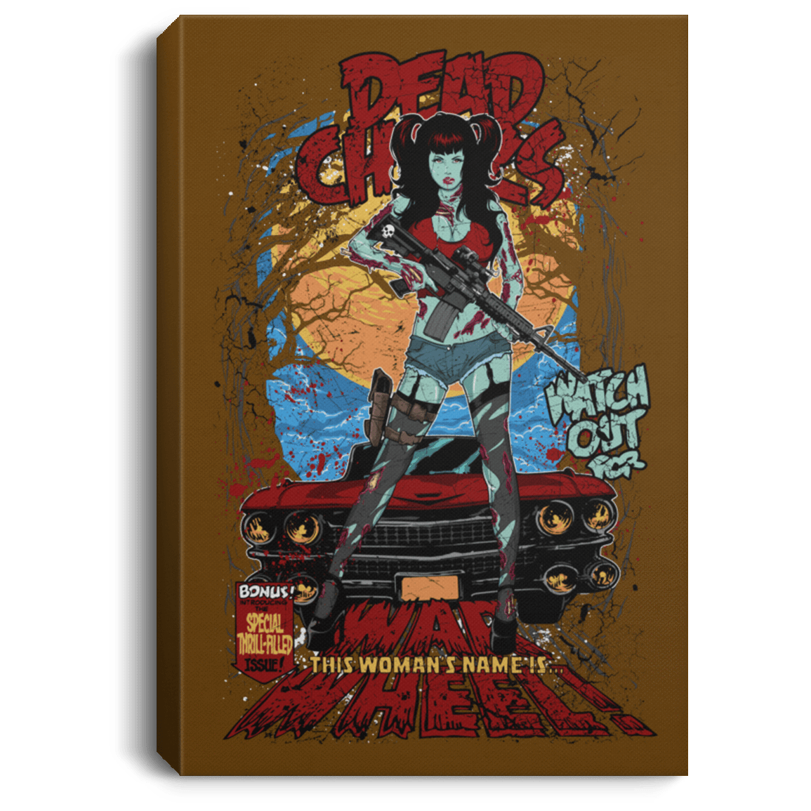 Housewares Brown / 8" x 12" Dead Chicks Premium Portrait Canvas