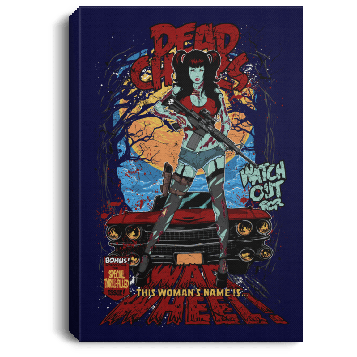 Housewares Navy / 8" x 12" Dead Chicks Premium Portrait Canvas