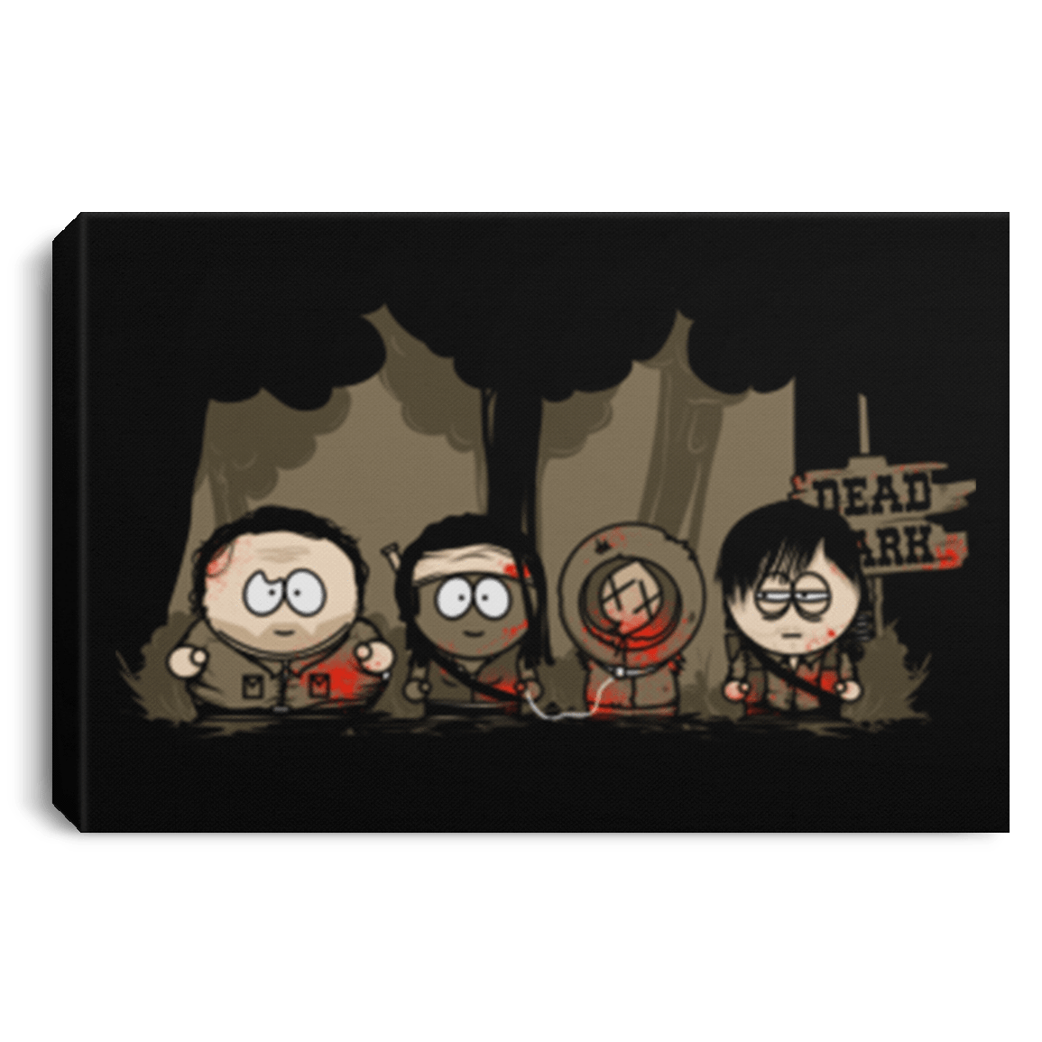 Housewares Black / 12" x 8" Dead Park Premium Landscape Canvas