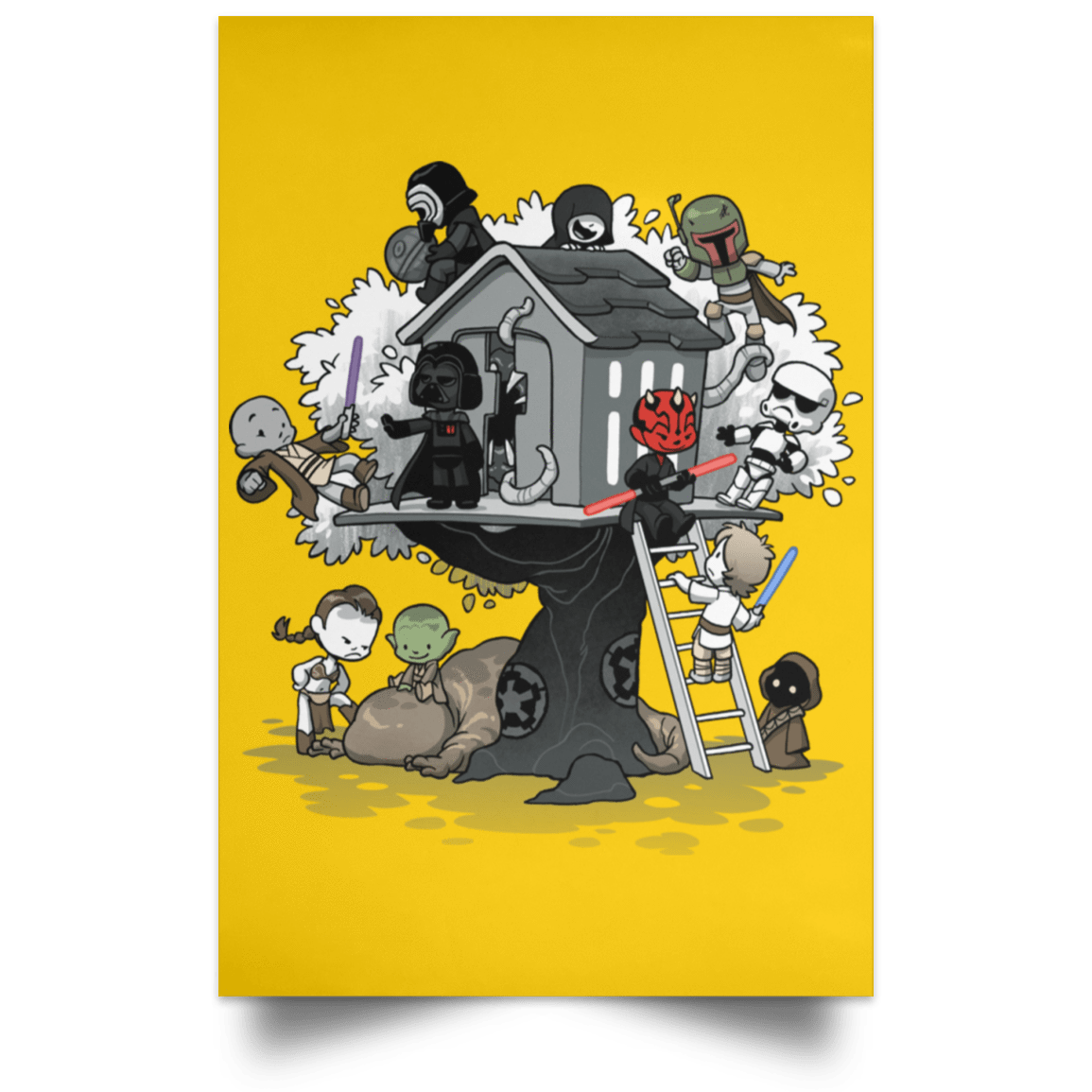 Housewares Athletic Gold / 12" x 18" DK Side Club Portrait Poster