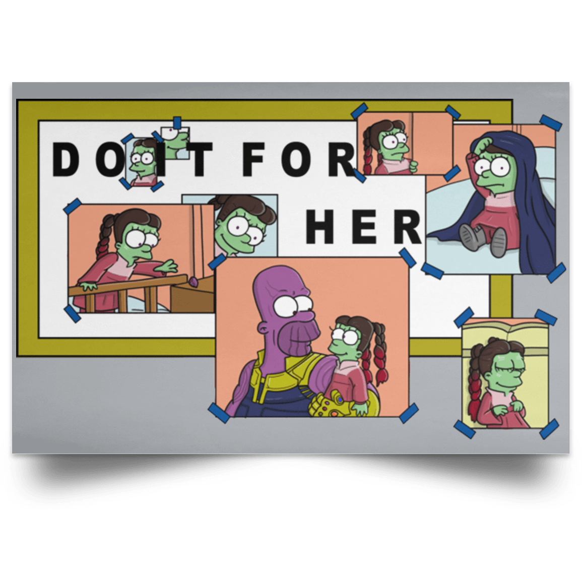 Housewares Grey / 18" x 12" Do it for Gamora Landscape Poster